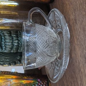 Vintage Glass | Cup and Saucer | KIG International
